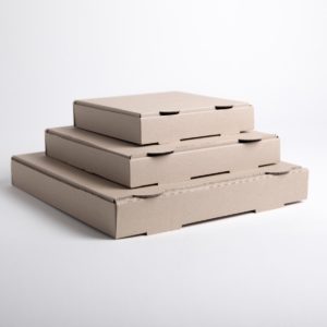 Brown Pizza Boxes